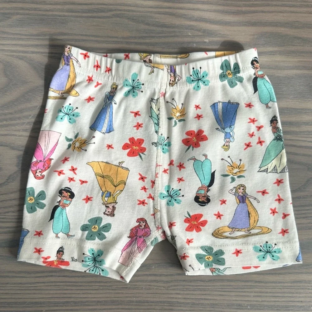 HANNA ANDERSSON DISNEY  PRINCESS SHORT JOHN PAJAM SET IN PRINCESS MULTI